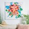 Multicolor Lion Paint Splatter Framed Canvas Wall Art